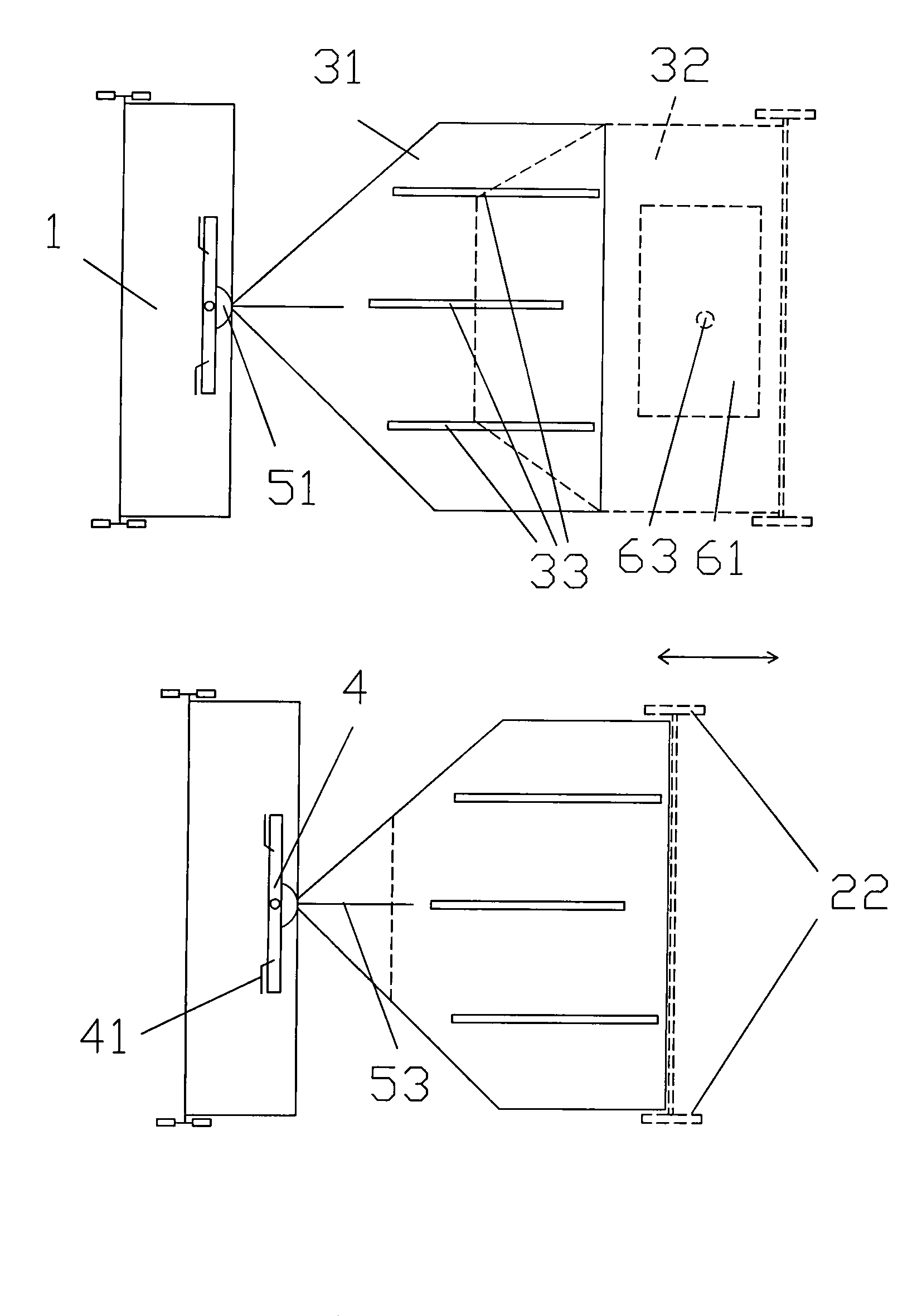 Portable walking-replacing machine