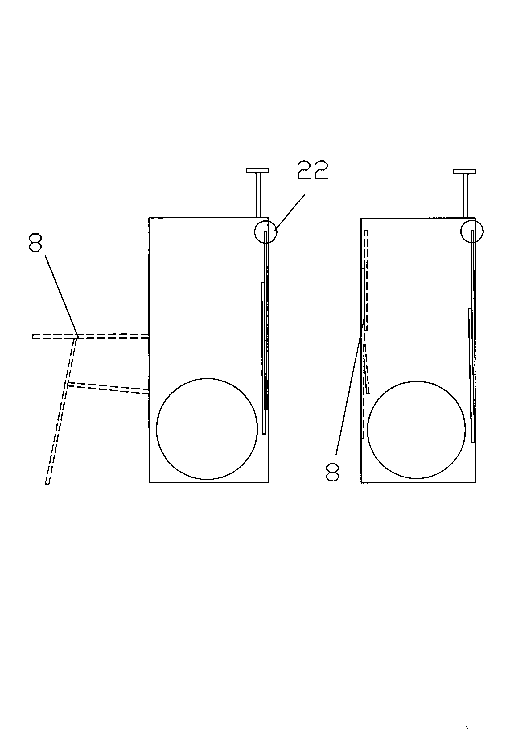 Portable walking-replacing machine