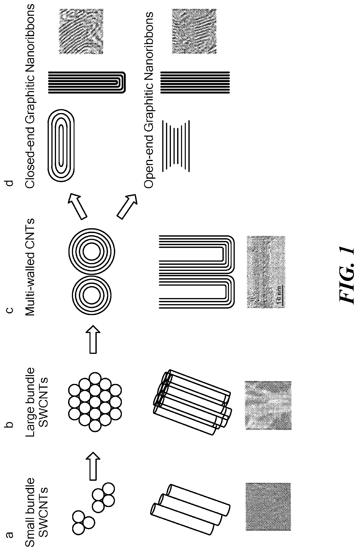 Fabrication of carbon nanoribbons from carbon nanotube arrays