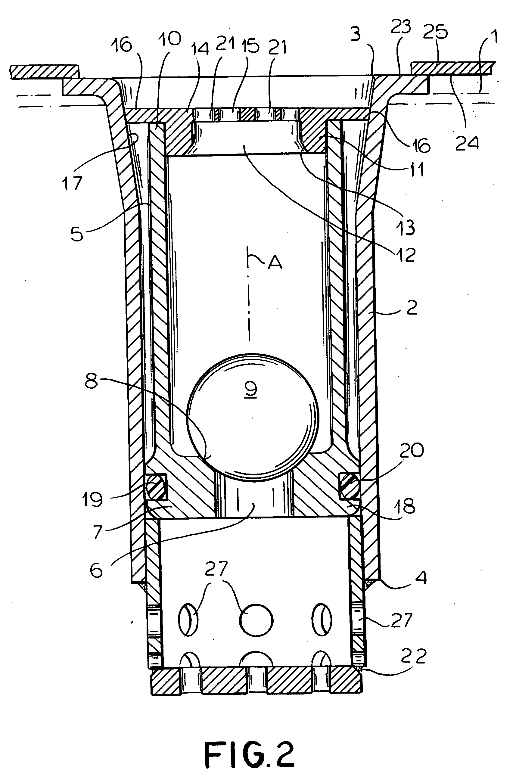 Drain valve for freight container