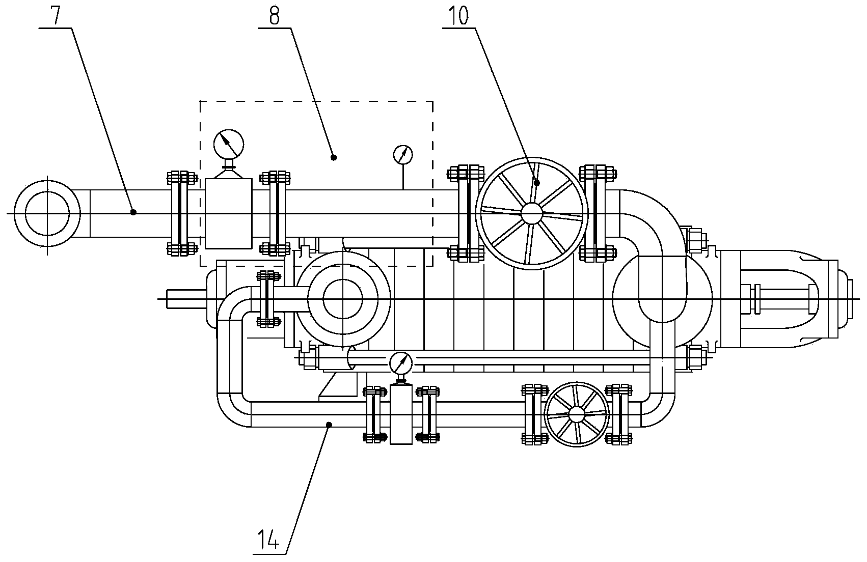 Novel mobile emergency diesel driven water injection device for nuclear power station