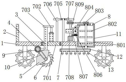 An environmental protection restoration device for soil treatment