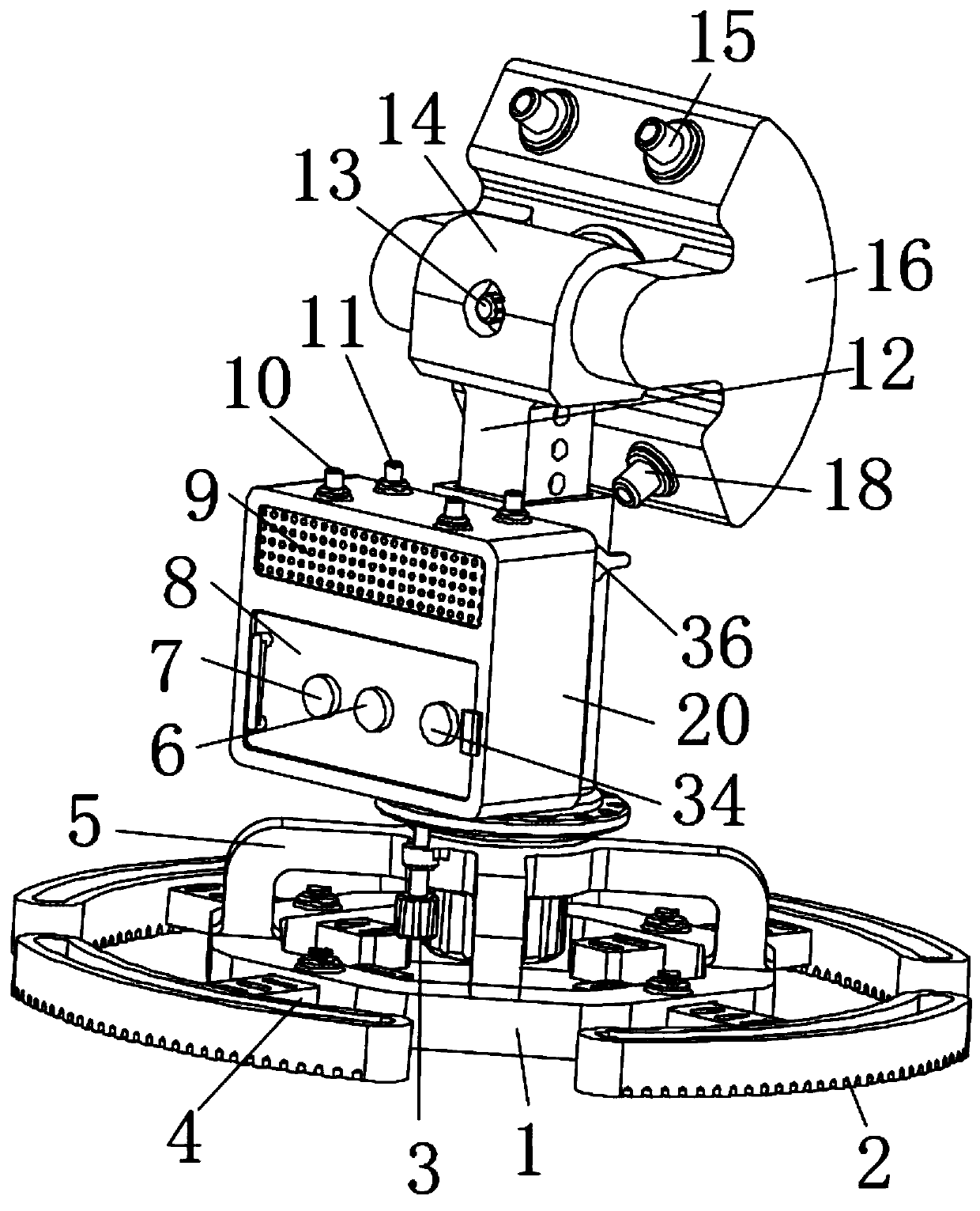 Wind direction adjustable industrial refrigeration fan