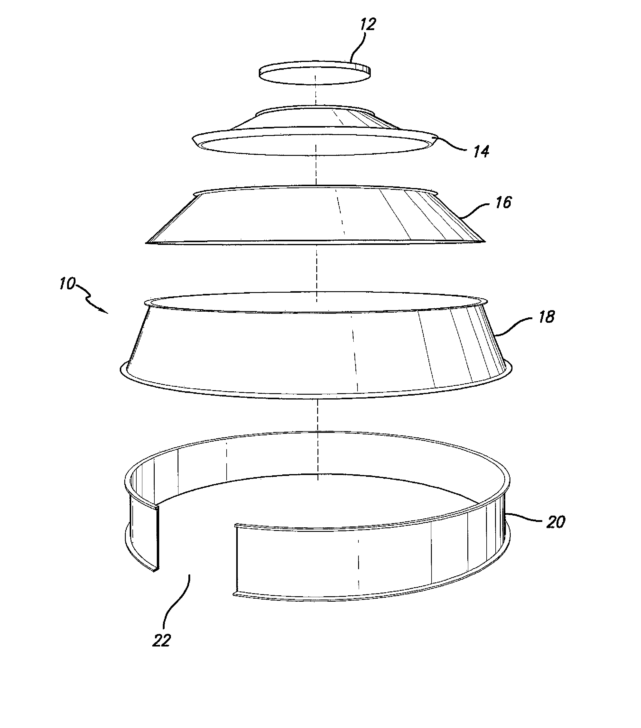 Rear projection dome