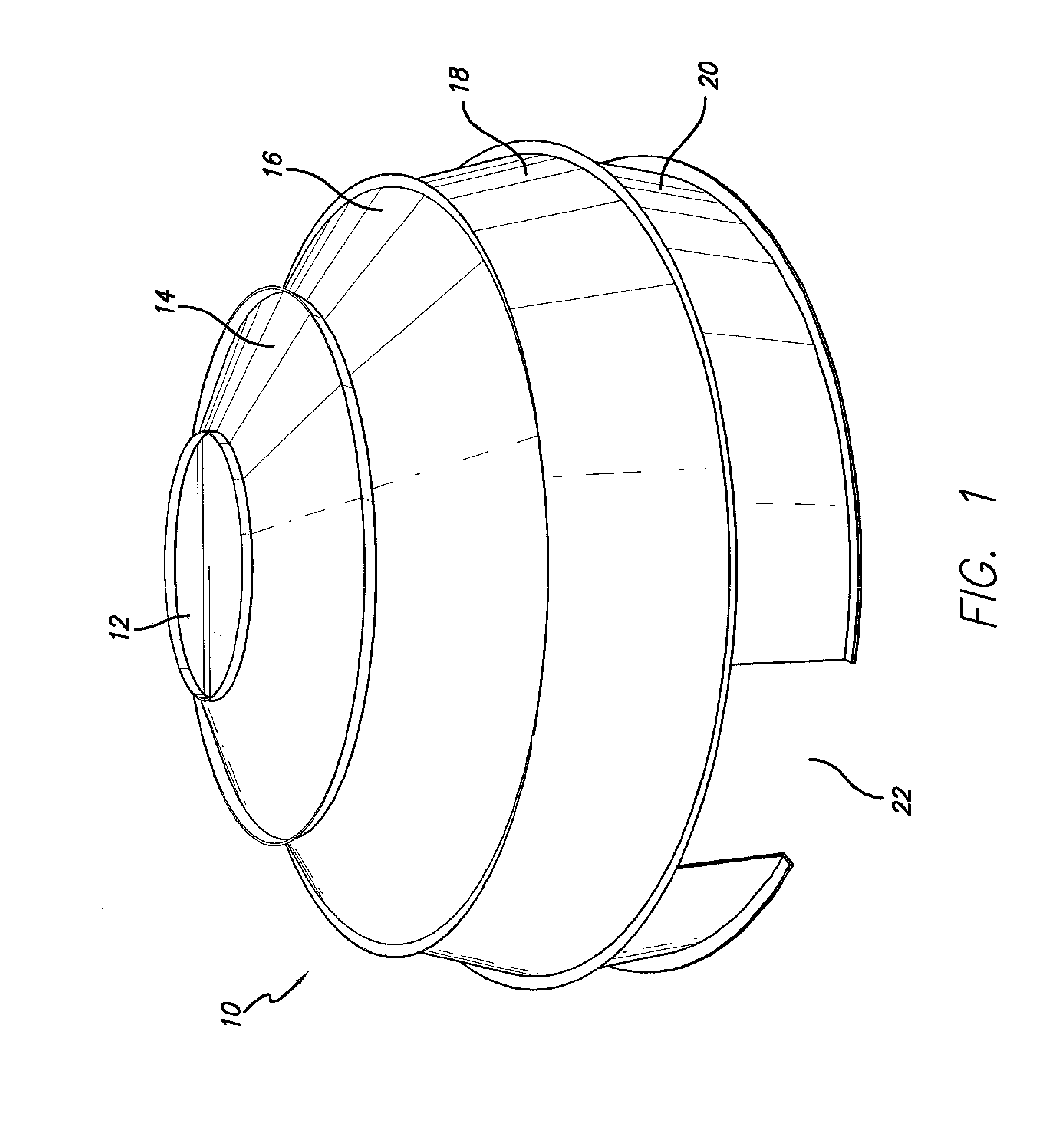 Rear projection dome