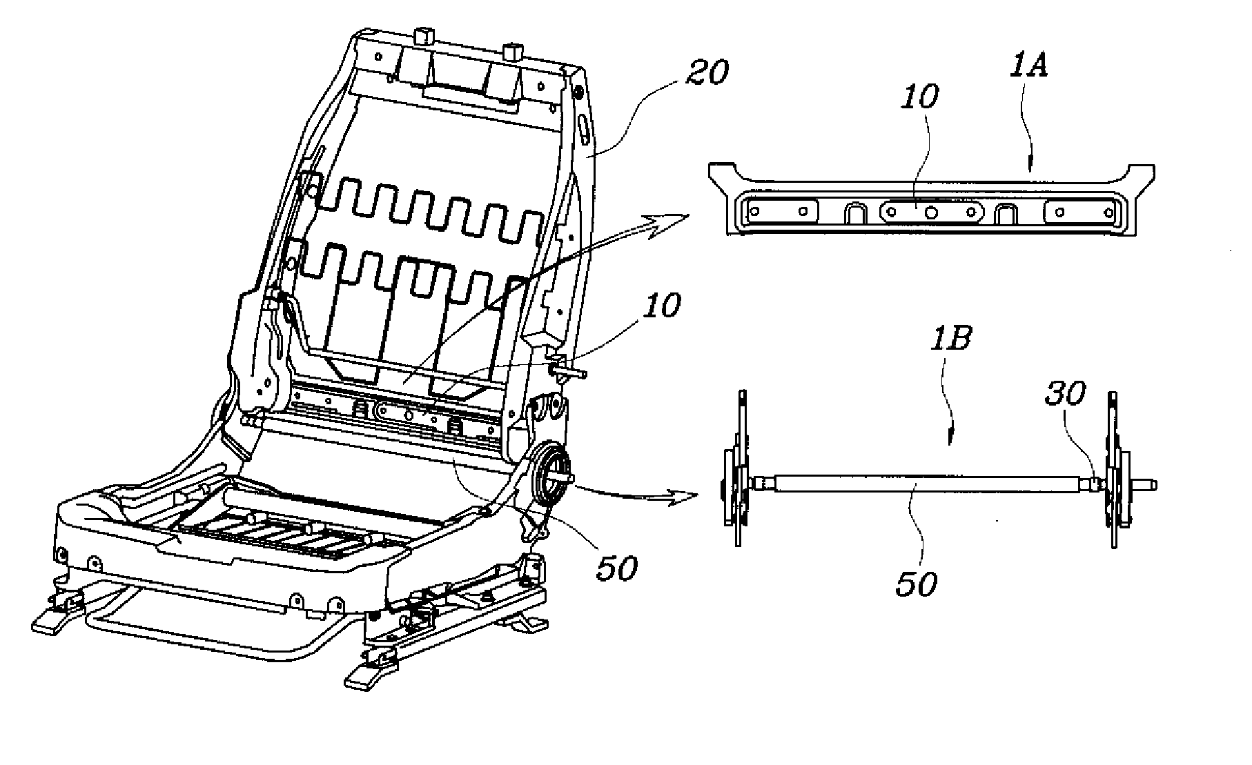 Seatback Frame for Vehicles