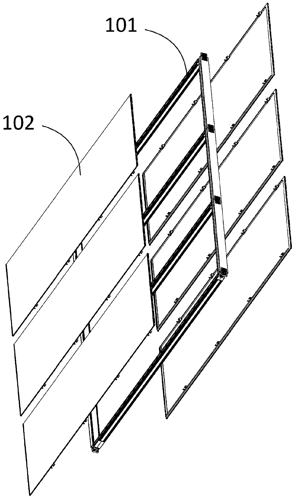 Integral partition wall