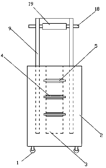 Columnar wood machining device