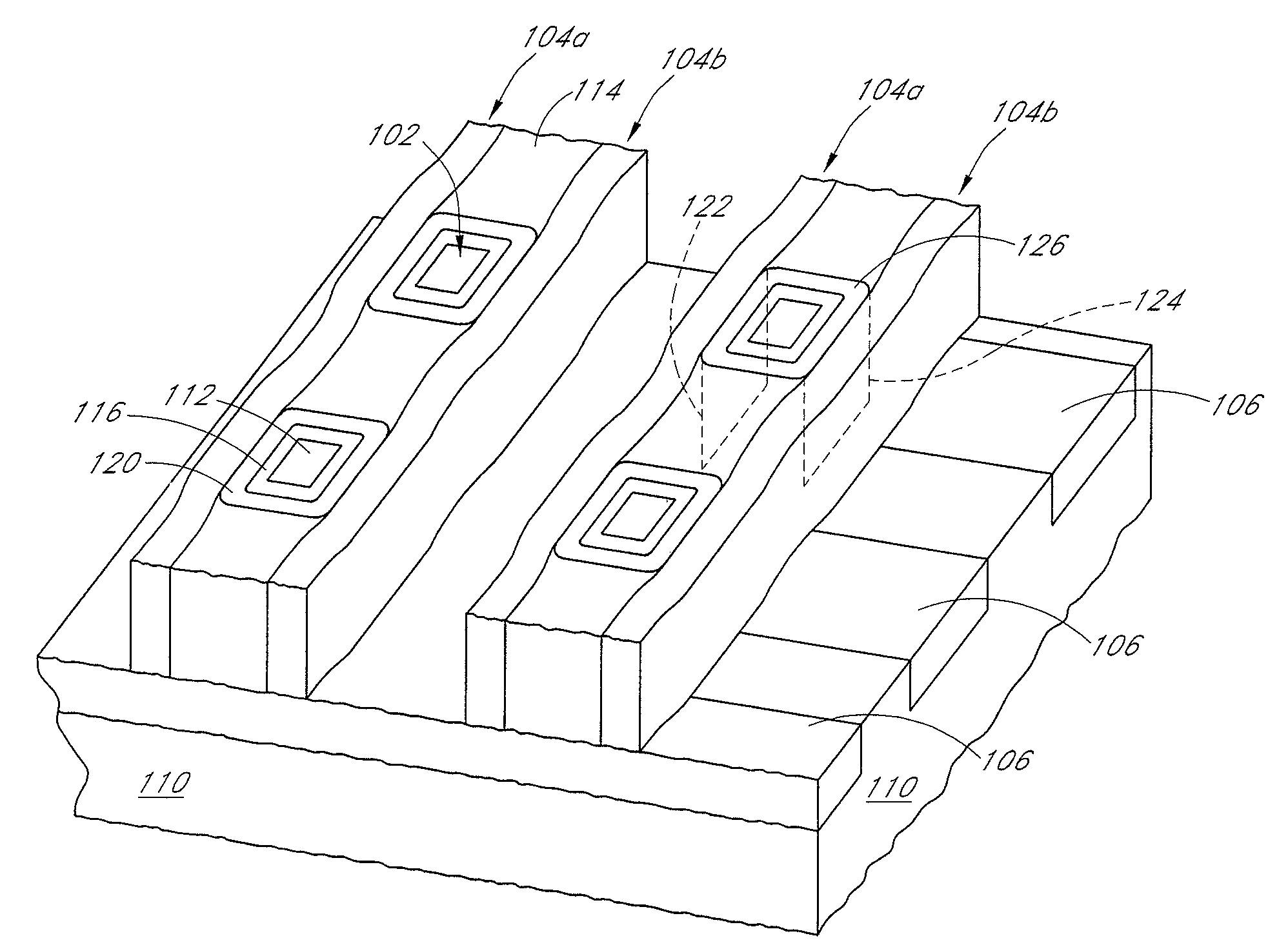 Memory array with ultra-thin etched pillar surround gate access transistors and buried data/bit lines