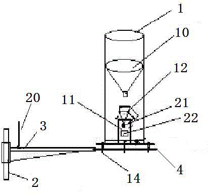 Crop canopy gradient rainfall remote collecting instrument