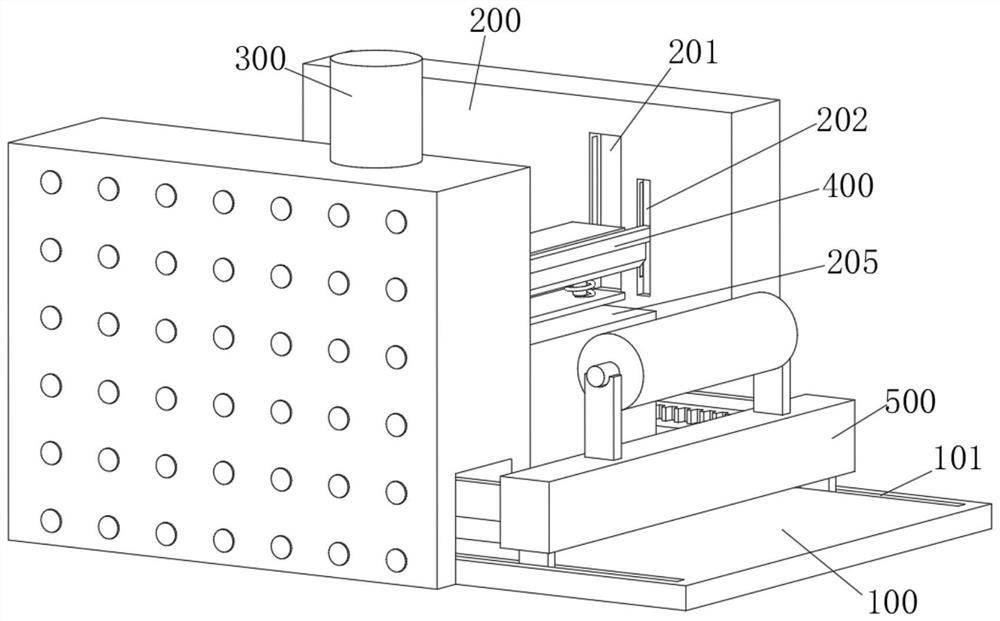 Cutting device suitable for pressing gauze element and used for gauze element production and processing