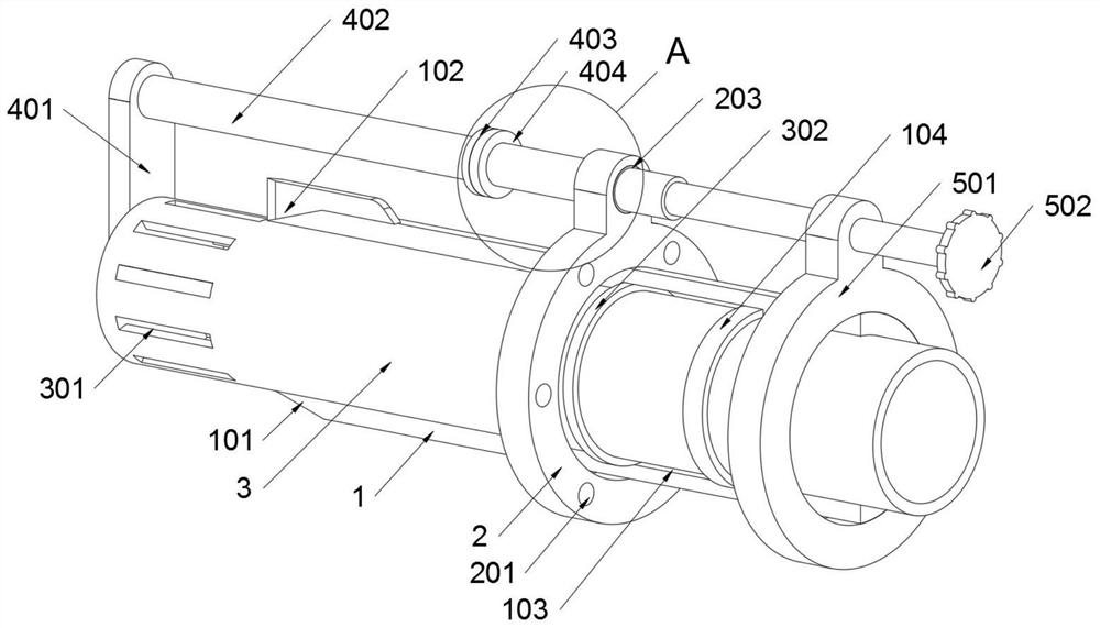 Municipal embedded type adjusting drainage device capable of preventing sundries from adhering and blocking