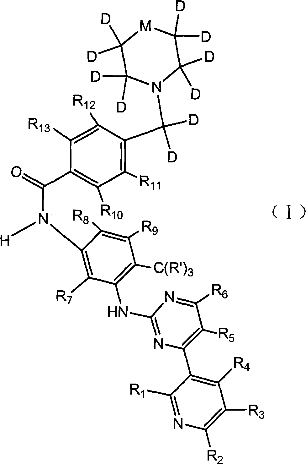 Tyrosine kinase inhibitor and medicinal application thereof in treating malignant tumor