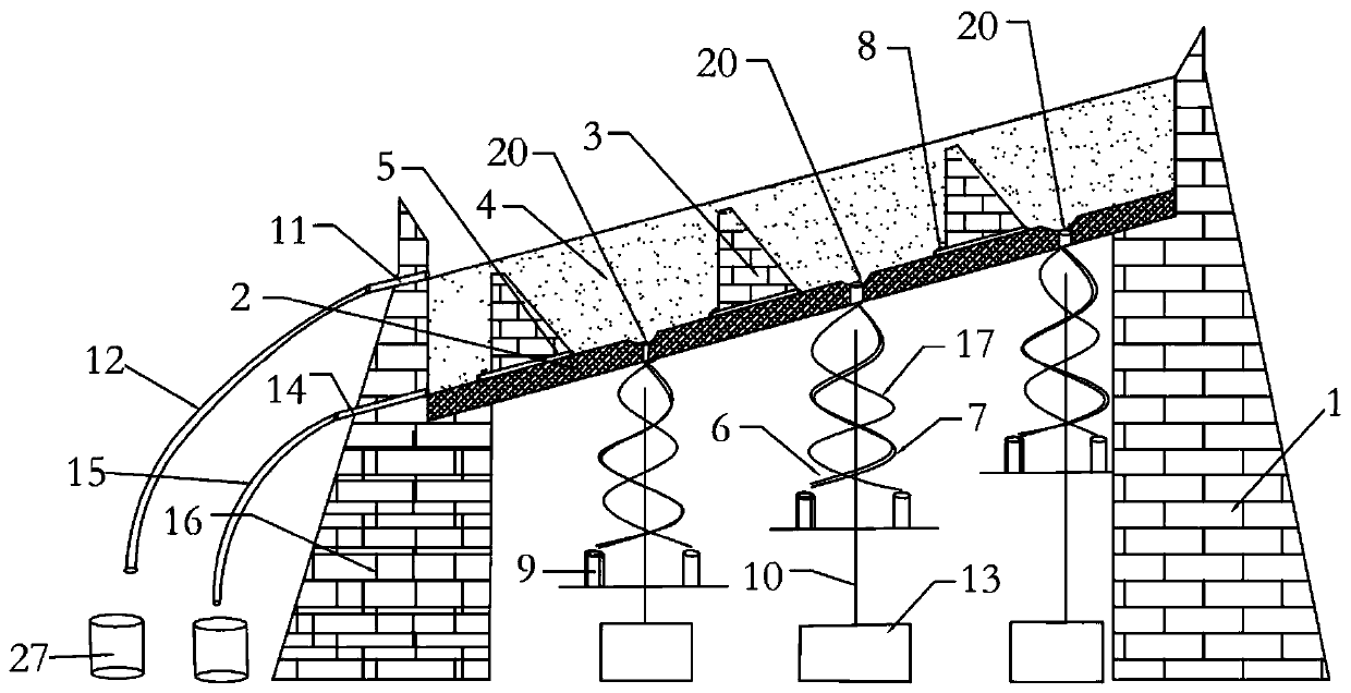 Device for simulating development of fractured pipeline in karst region