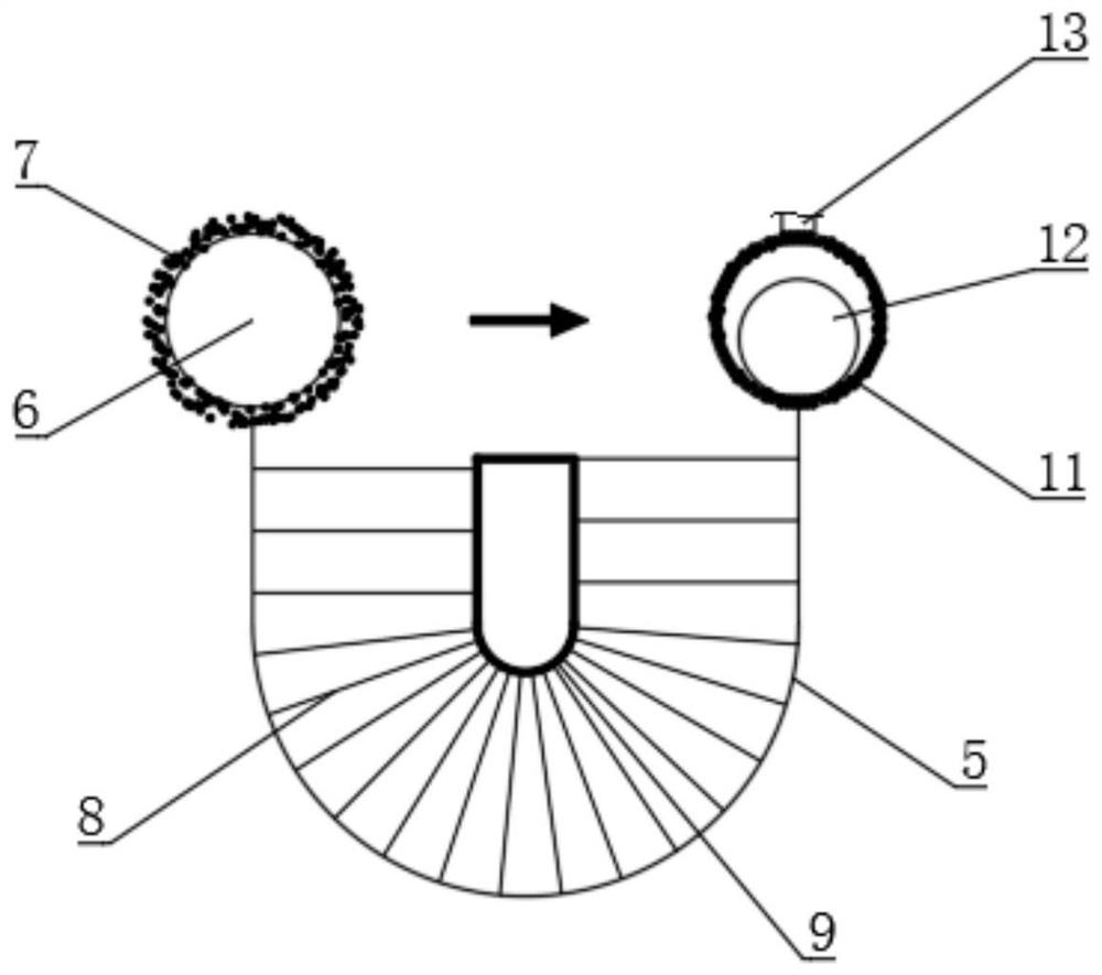 Dual-phase-state wiping type stainless steel rust removal friction plate