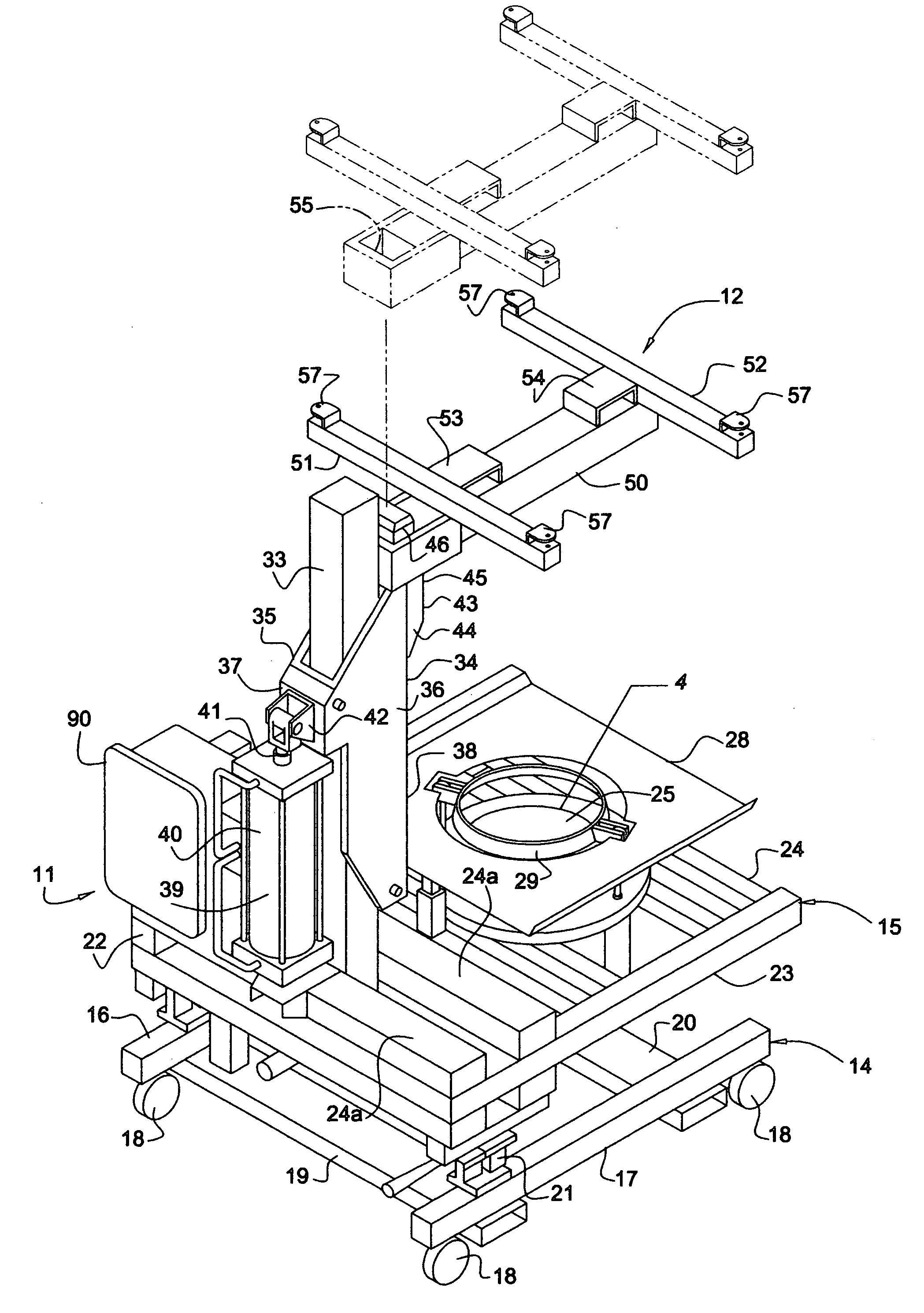 System and method for handling containers of bulk particulate materials