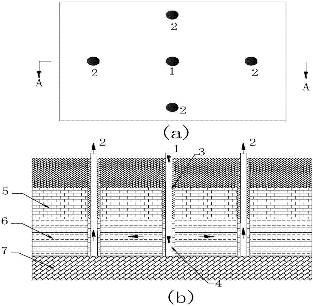 Method for extracting coal bed gas under wells through alternate cooling and heating function