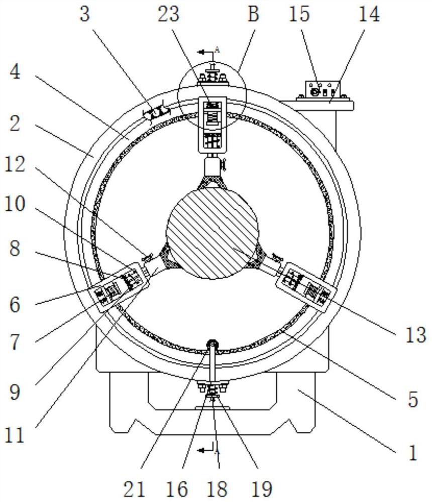 A steady frame for positioning in numerical control machining