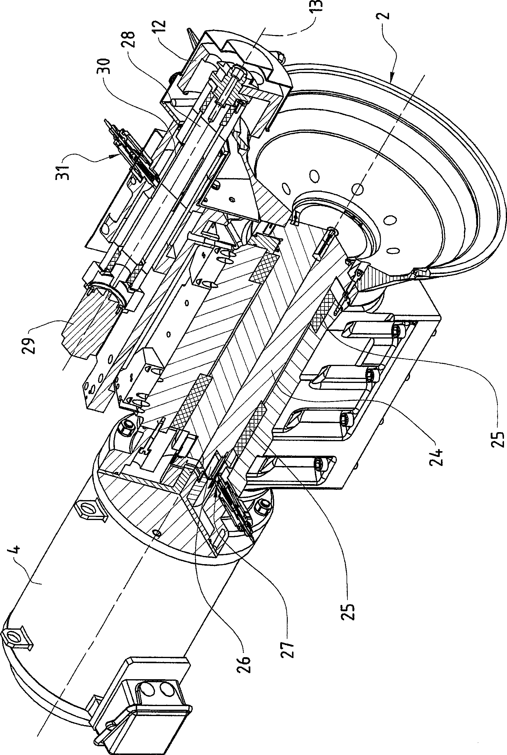 Grinding machine with a device for conditioning a grinding wheel and a method of conditioning a grinding wheel