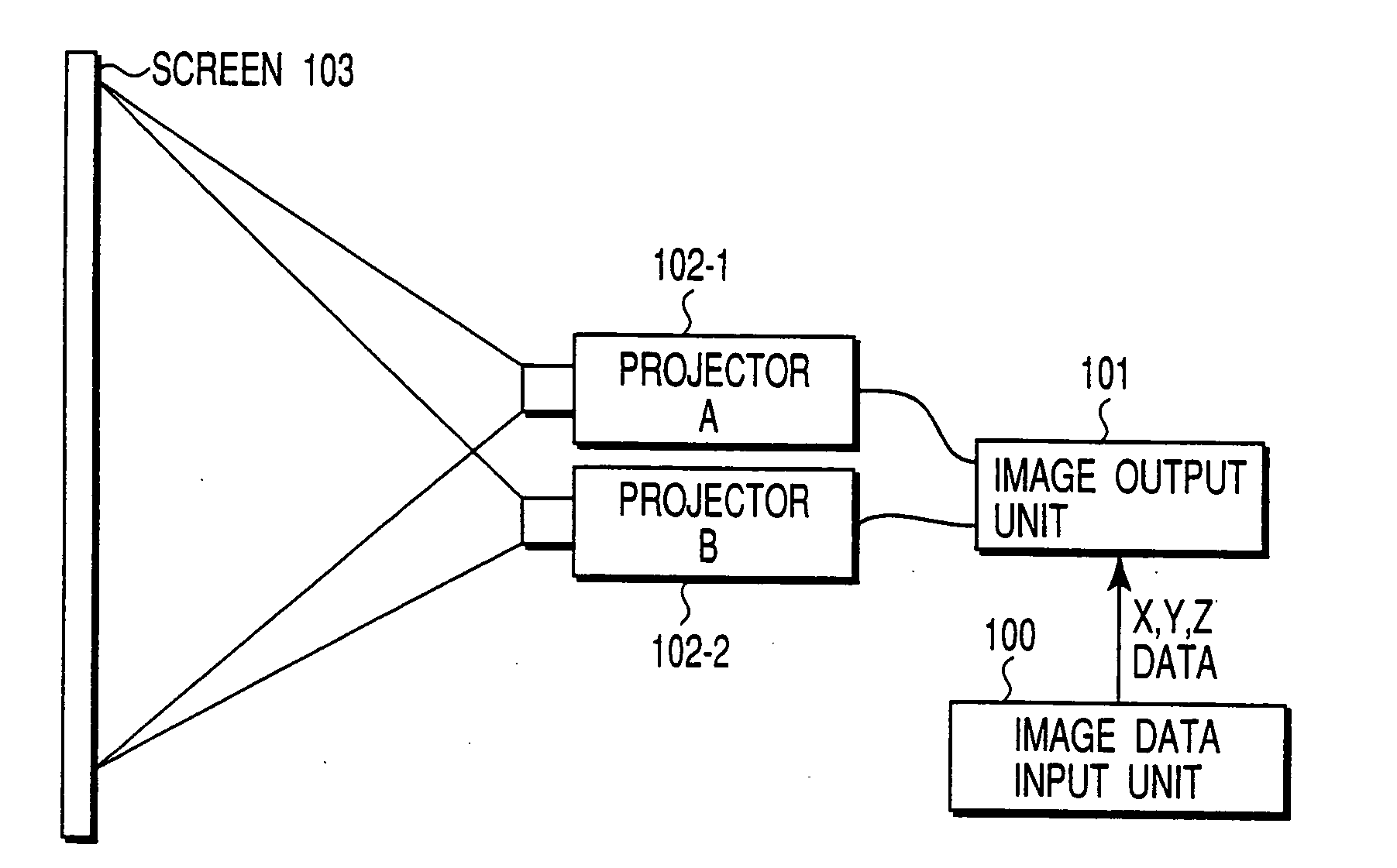 Color reproduction system for making color display of four or more primary colors based on input tristimulus values