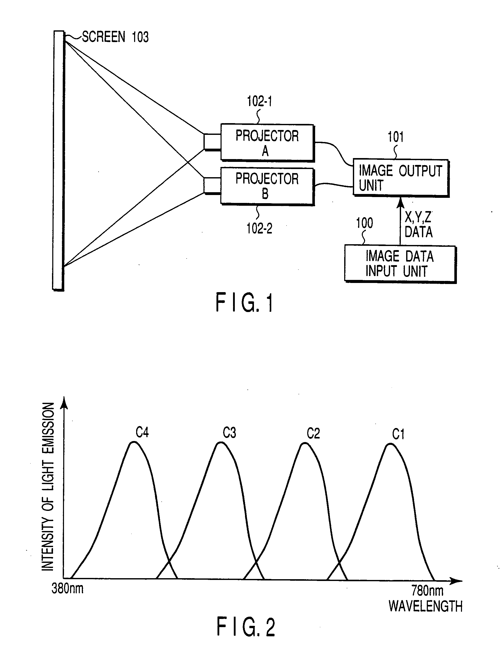 Color reproduction system for making color display of four or more primary colors based on input tristimulus values