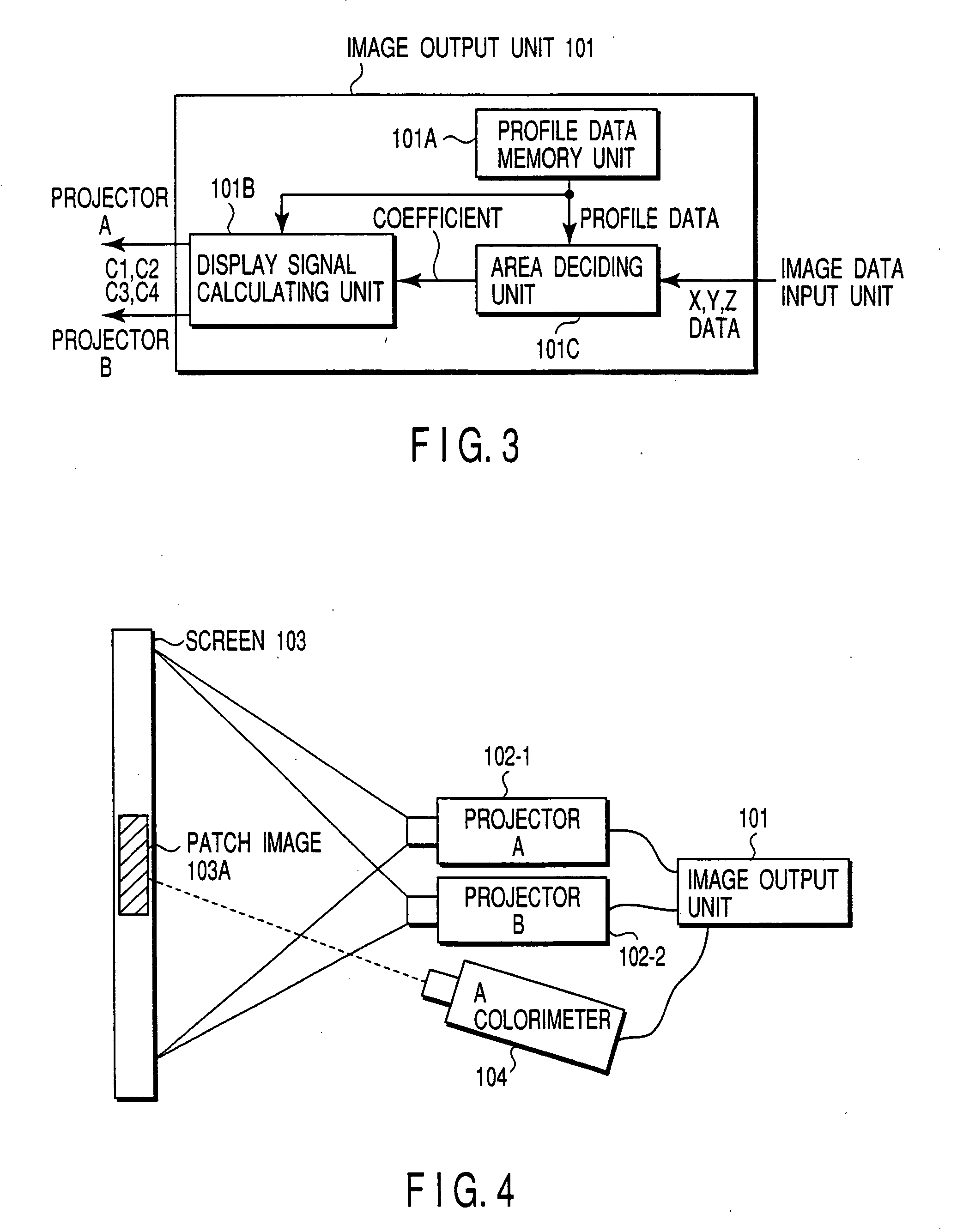 Color reproduction system for making color display of four or more primary colors based on input tristimulus values