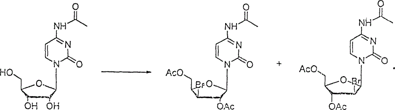 Method for preparing 2', 3'2-dideoxycytidine