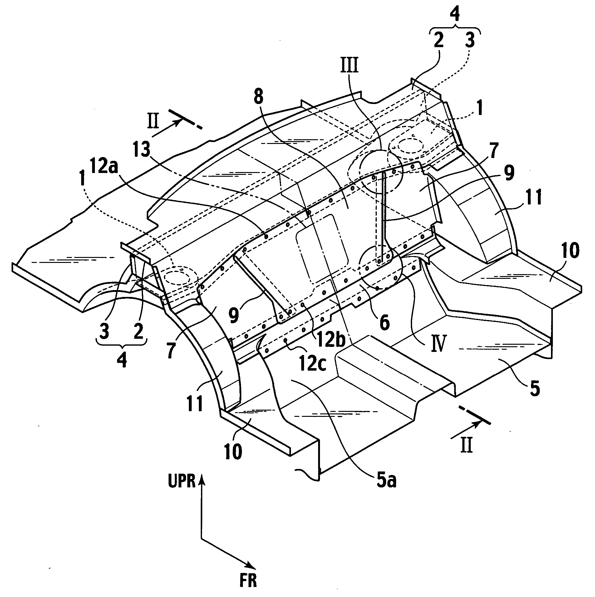 Vehicle rear body structure