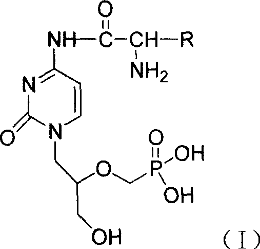 Antiviral agent cidofovir derivatives and intermediates thereof