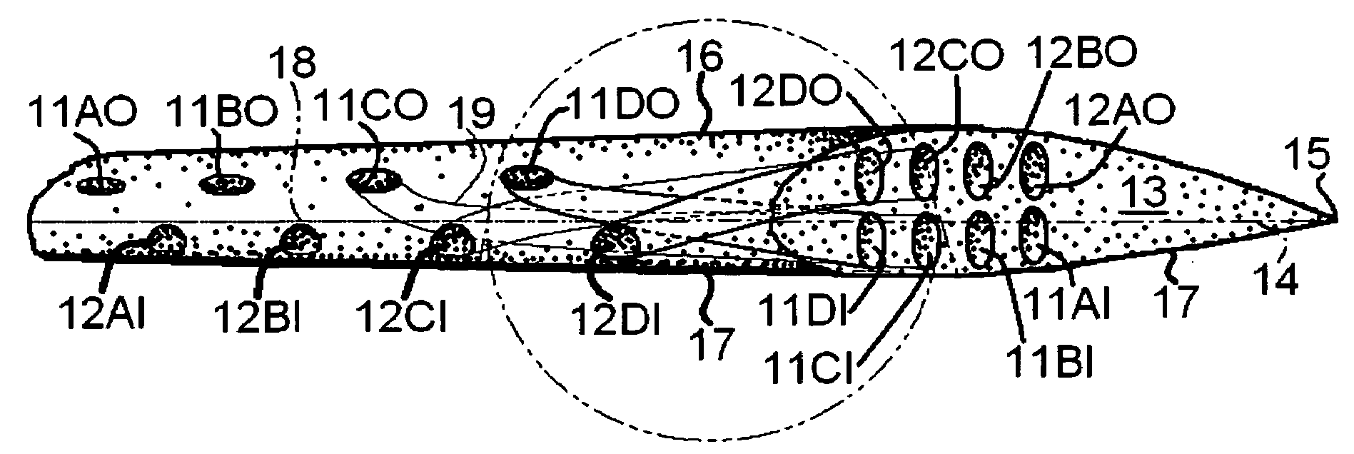 Surface flow diverting and static charging ducted pores on wing or blade tip to reduce wake and BVI noise