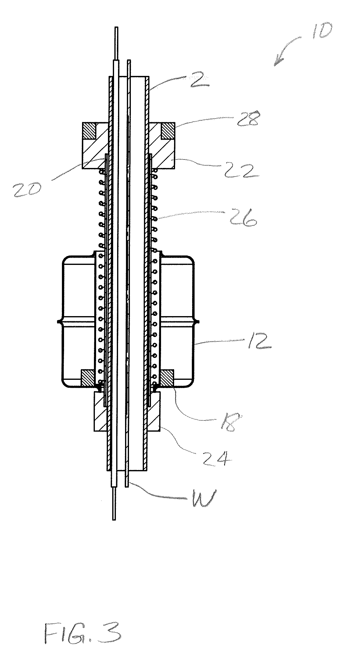 Device and method for determining the density of a fluid