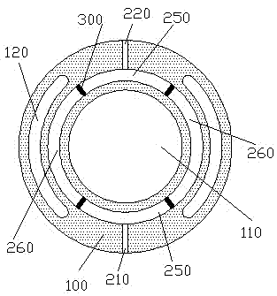 Cylinder wall variable heat conduction structure