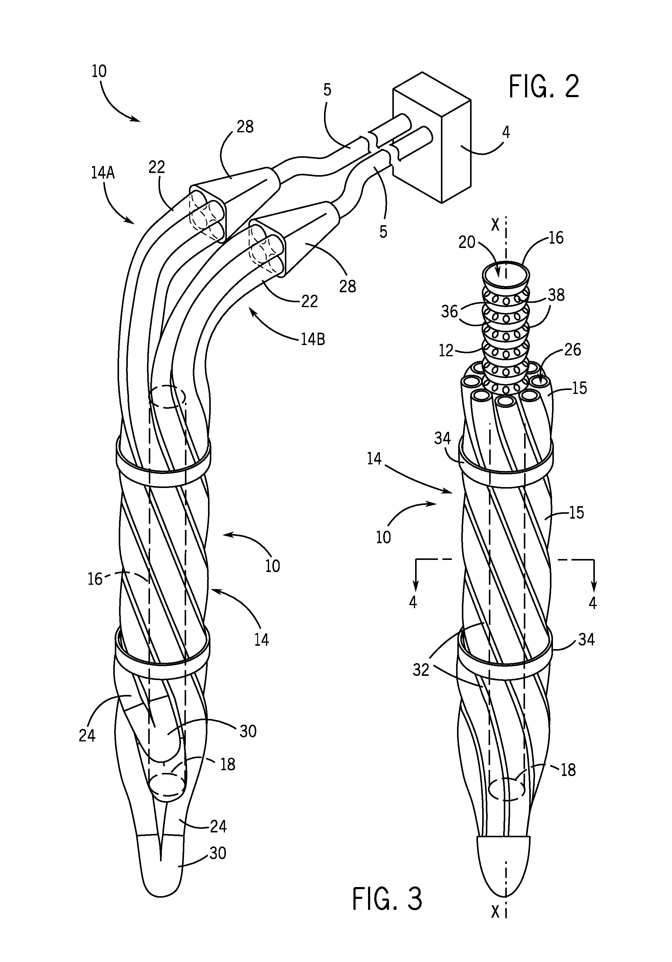 Twisted conduit for geothermal heat exchange