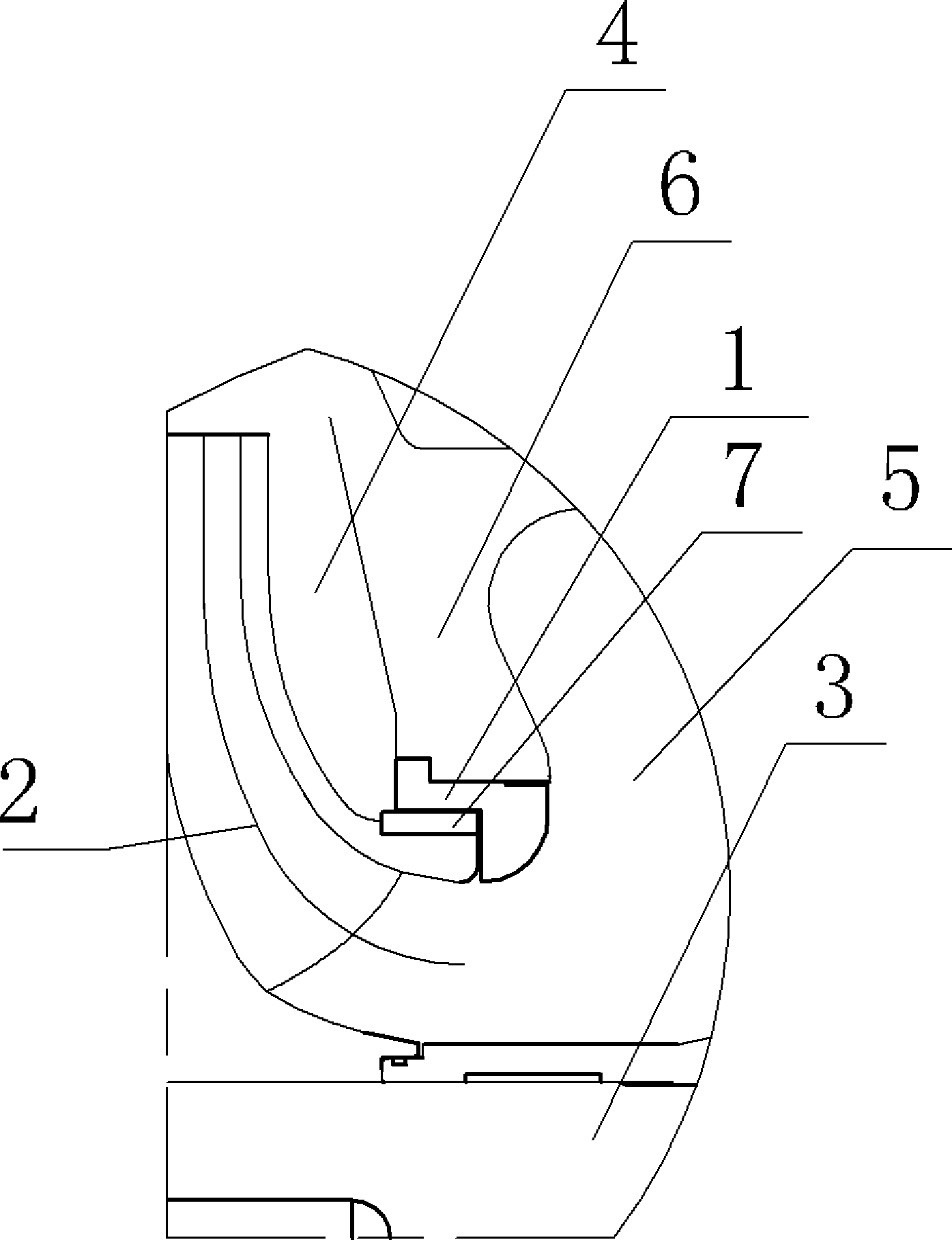 Improved sealing ring structure for horizontal middle opening double suction pump