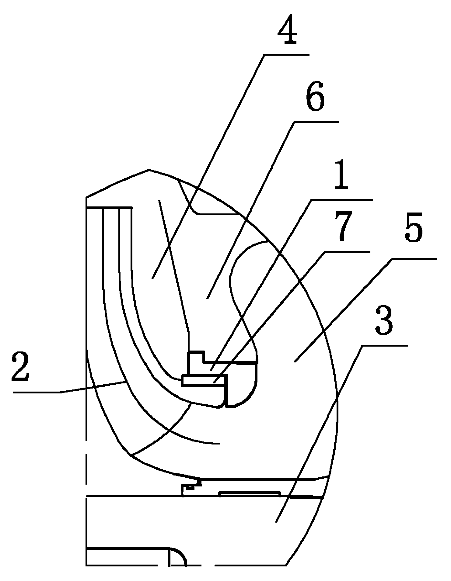 Improved sealing ring structure for horizontal middle opening double suction pump