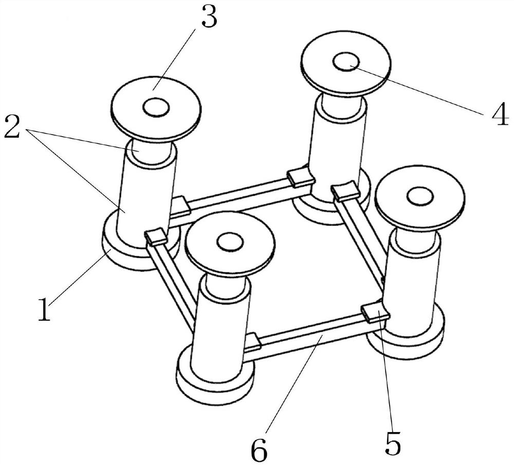 Ancient building repairing and supporting system and device