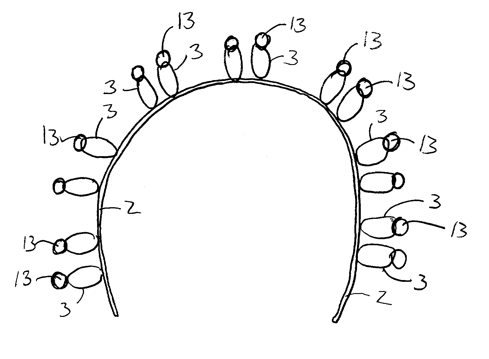 Multiple band hair fastener