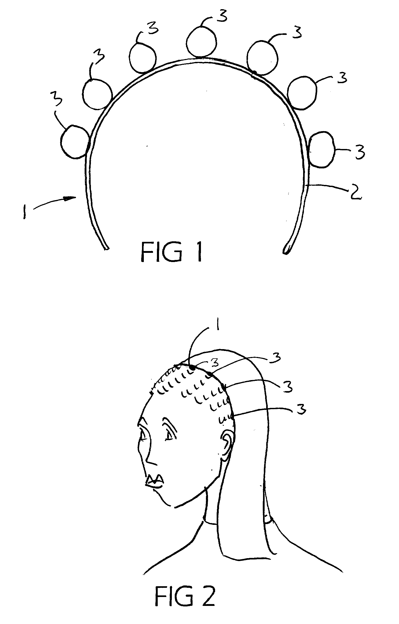 Multiple band hair fastener