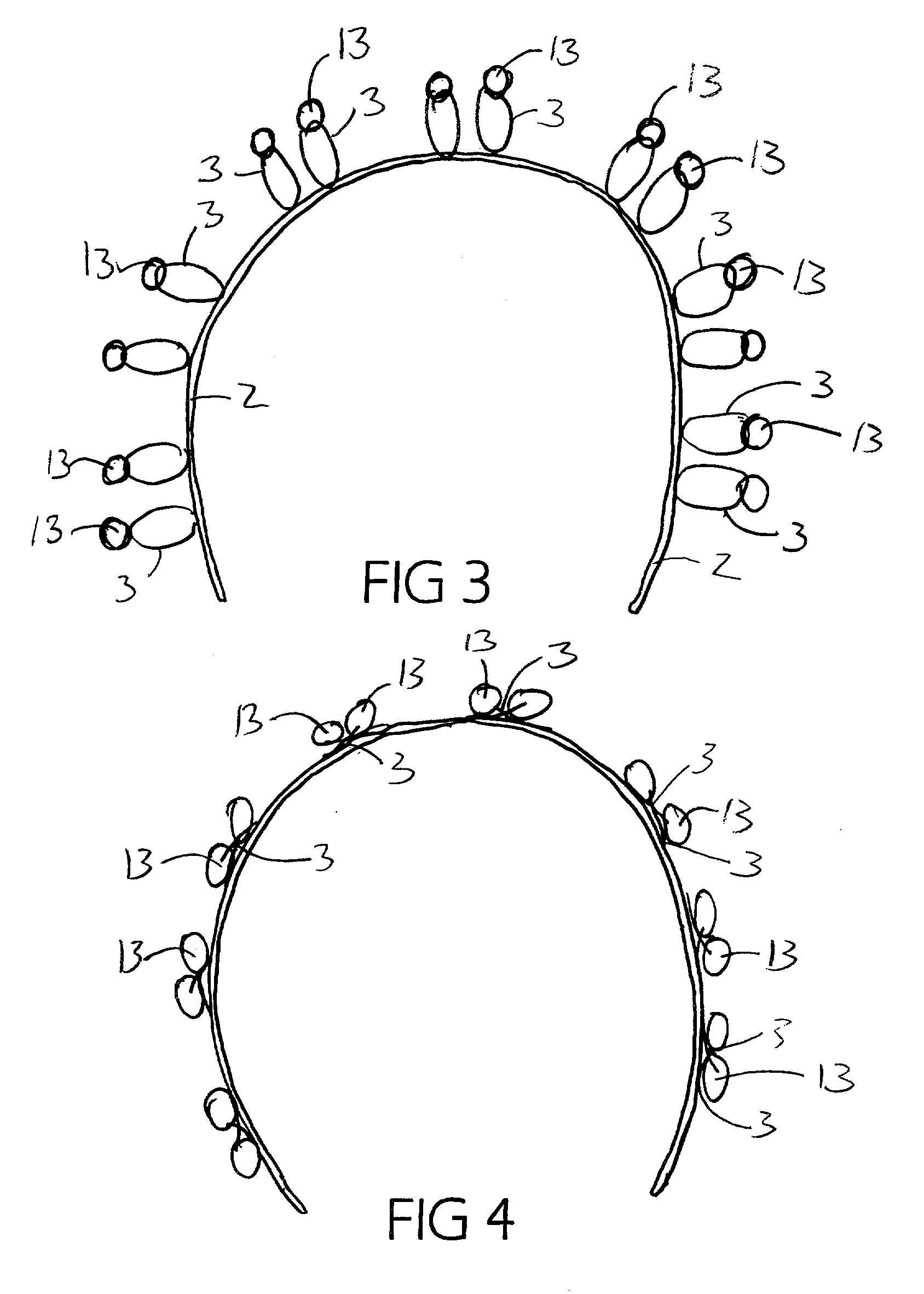 Multiple band hair fastener