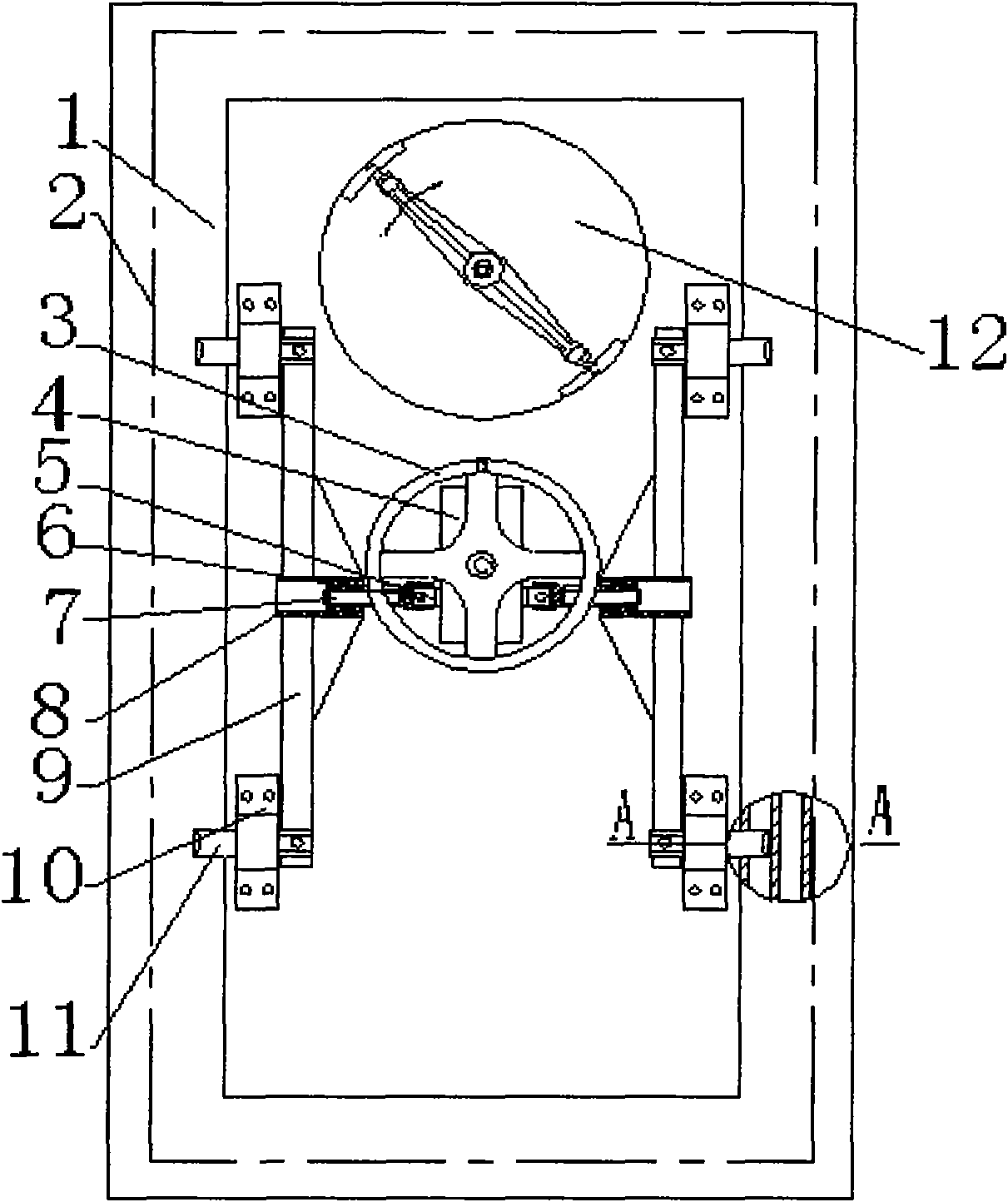 Sealing door of mining rescue capsule