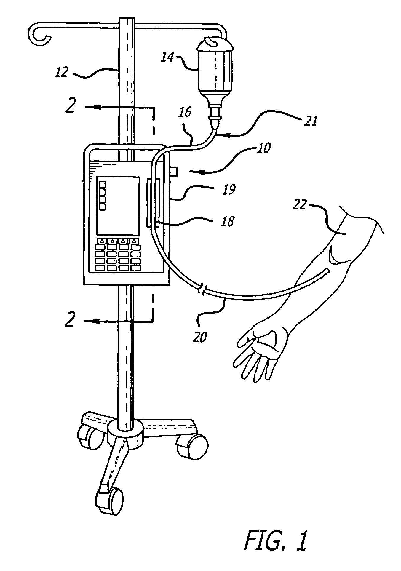 System for detecting the status of a vent associated with a fluid supply upstream of an infusion pump