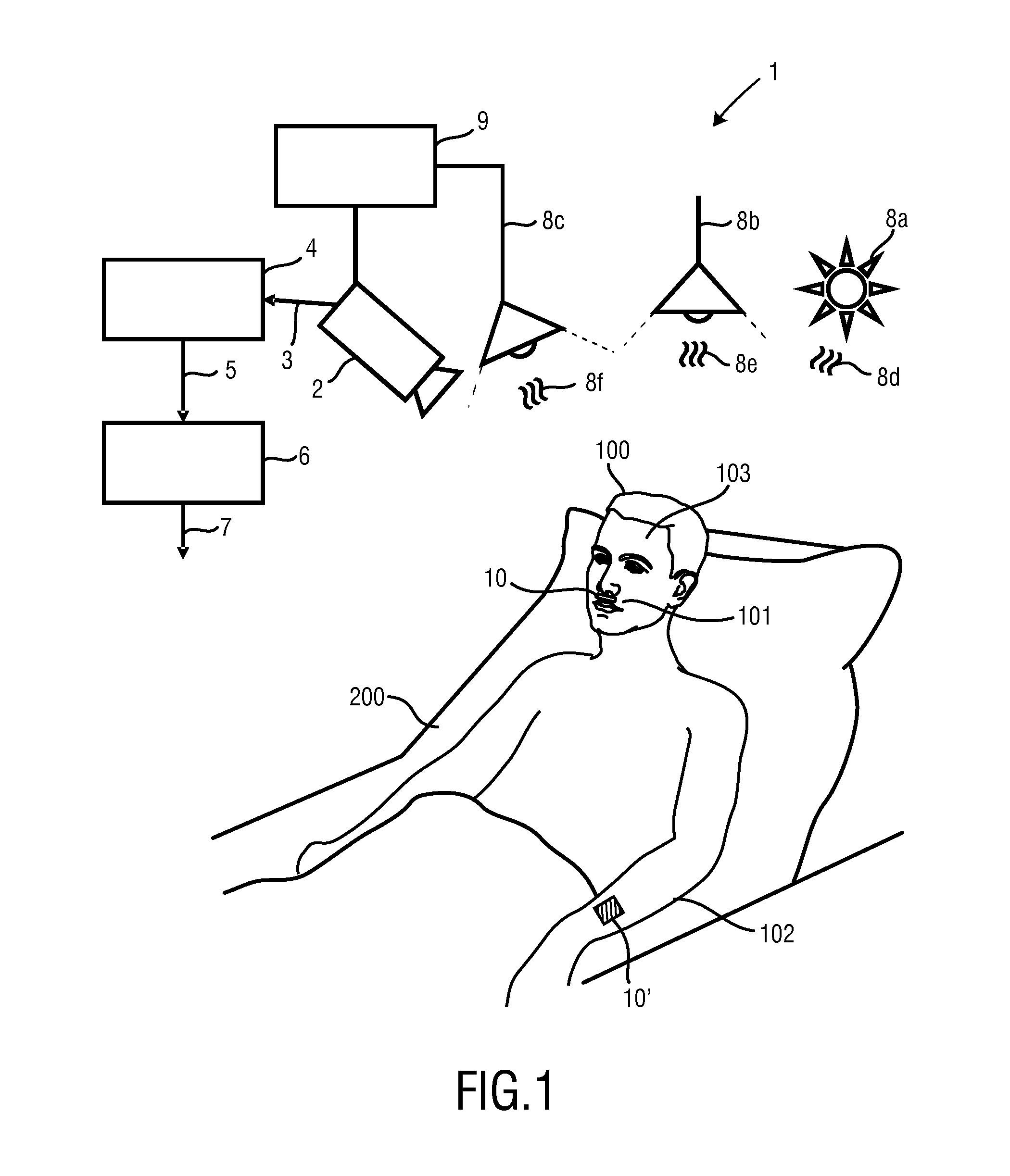 System and method for determining vital sign information of a subject