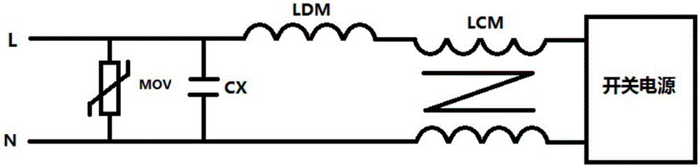 Protection circuit for lightning surge