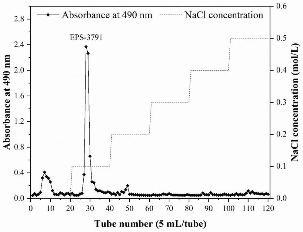 Yeast exopolysaccharide, preparation method and application thereof