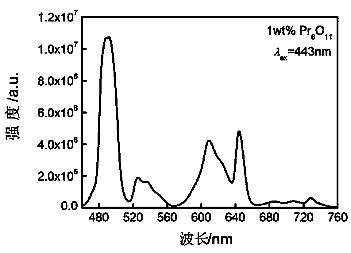 Method for preparing praseodymium-doped ion exchange aluminate and germanate glass waveguide