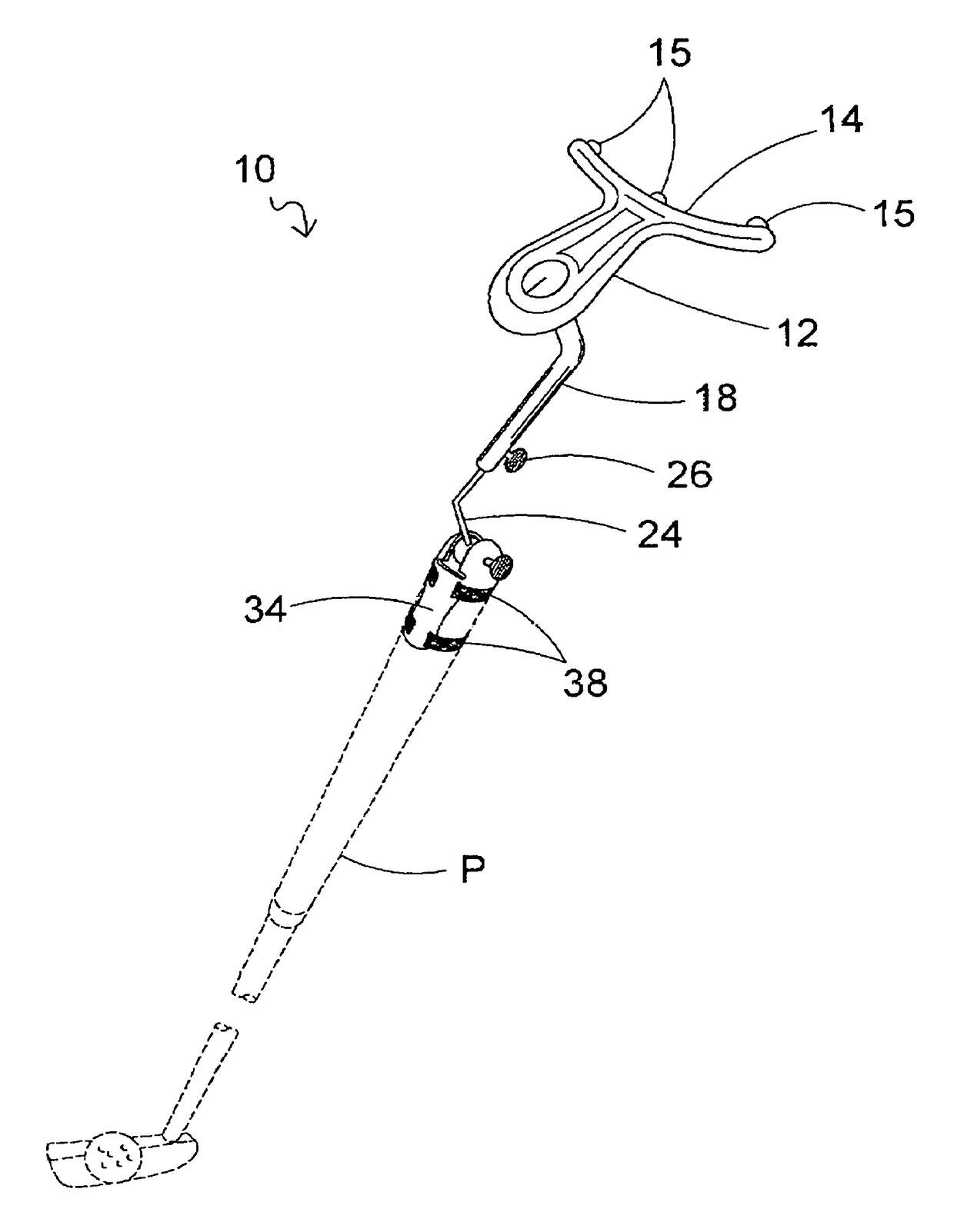 Core putting stroke trainer