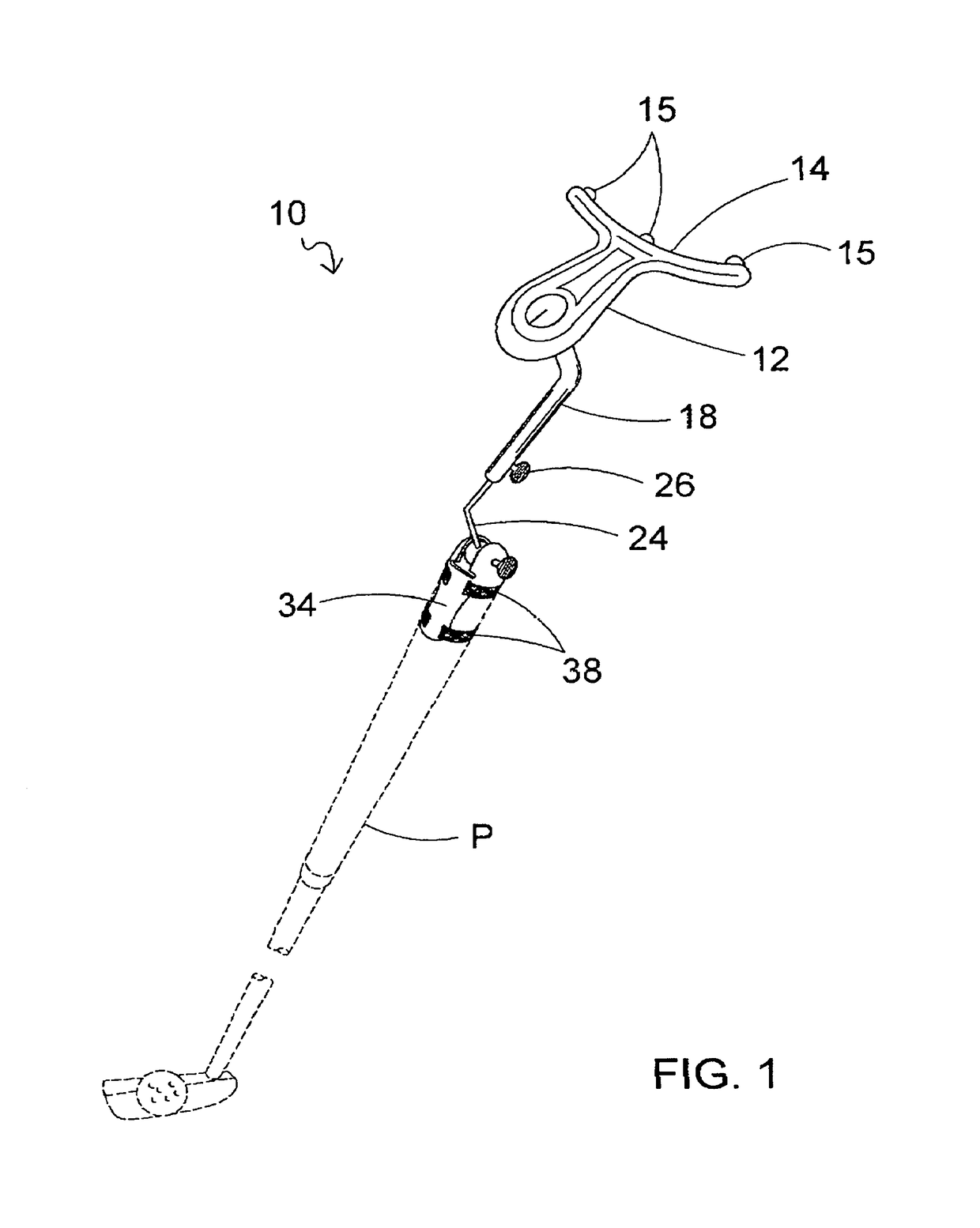 Core putting stroke trainer