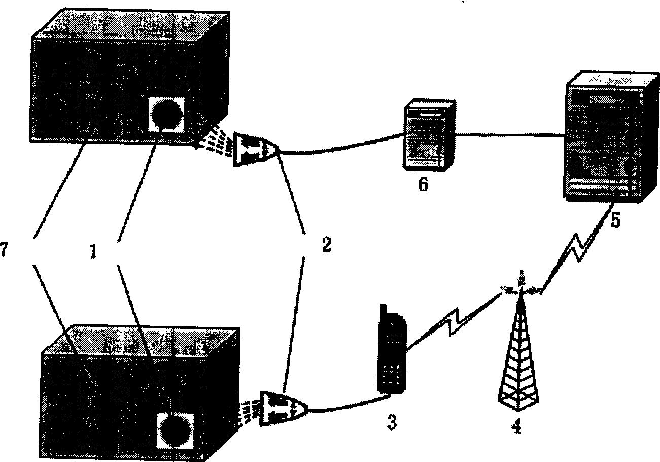 Mobile wireless network identifying system