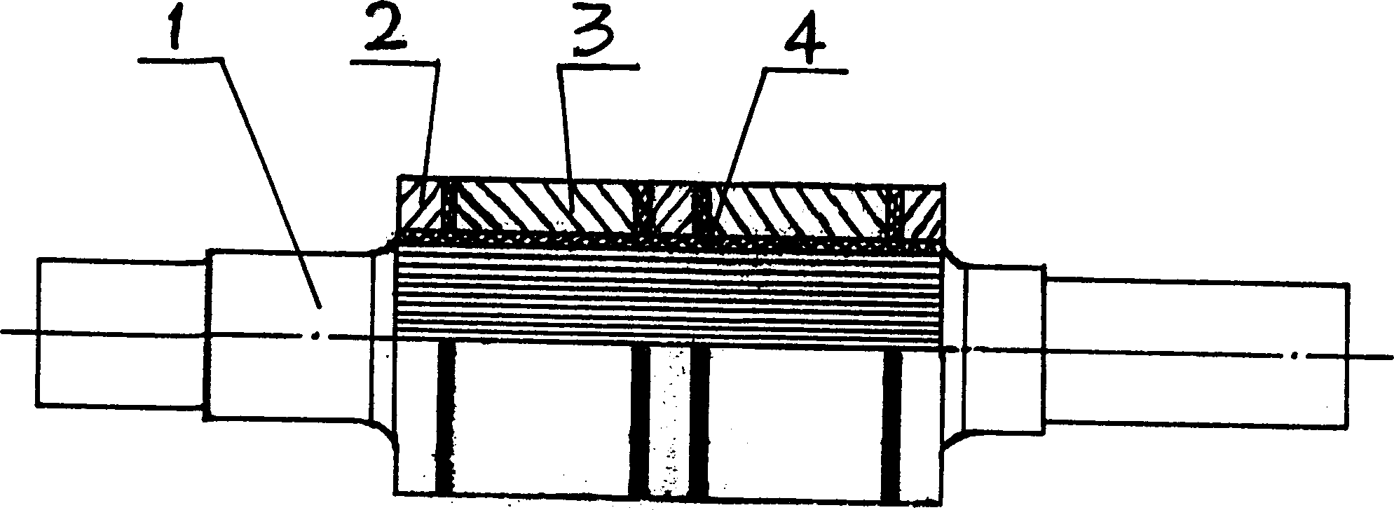 Making process of combined hard alloy roll