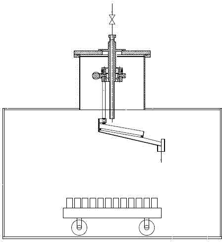 Epoxy resin vacuum pouring mechanical arm